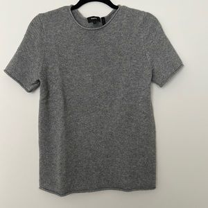 Theory Tolleree Cashmere Short Sleeve Sweater